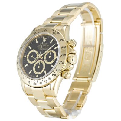 Replica Rolex Daytona Black Dial 116528 Perspective View