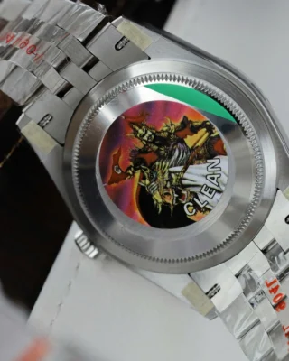 Replica Rolex Datejust Silver Dial Fluted Bezel Jubilee Bracelet