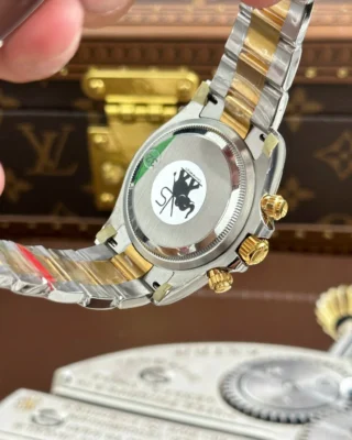 Replica Rolex Dayton White Dial Gold Bezel Two Tone Oyster Bracelet