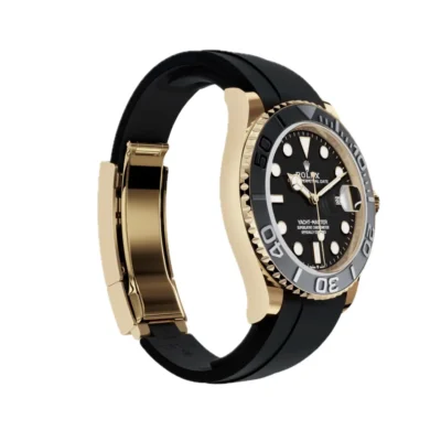 Replica Rolex Yacht-Master Black Dial 226658 Angle Detail