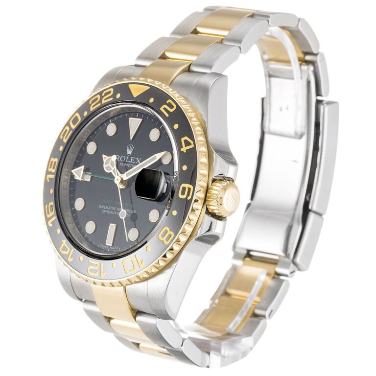 Replica Rolex GMT-Master II Black Dial 116713 Perspective View