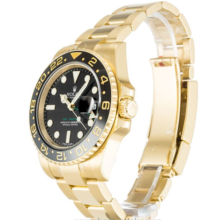 Replica Rolex GMT-Master II Black Dial 116718 Perspective View