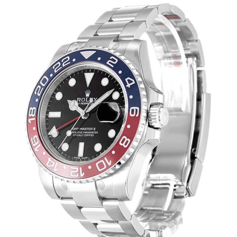 Replica Rolex GMT-Master II Black Dial 116719 Perspective View