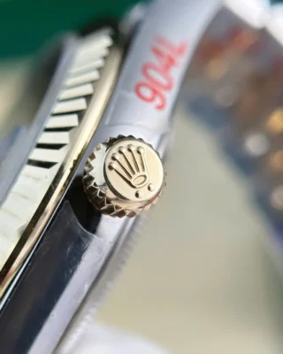 Replica Rolex Datejust Gold Dial Fluted Bezel Two Tone Jubilee Bracelet