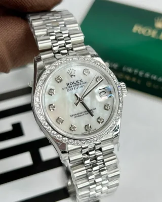 Replica Rolex Datejust Pearl dial Fluted Bezl Jubilee Bracelet
