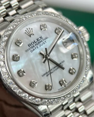 Replica Rolex Datejust Pearl dial Fluted Bezl Jubilee Bracelet