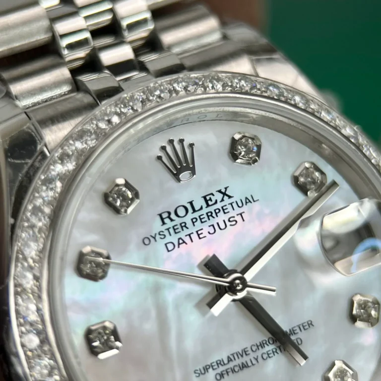 Replica Rolex Datejust Pearl dial Fluted Bezl Jubilee Bracelet