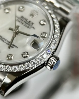 Replica Rolex Datejust Pearl dial Fluted Bezl Jubilee Bracelet