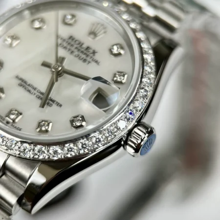 Replica Rolex Datejust Pearl dial Fluted Bezl Jubilee Bracelet