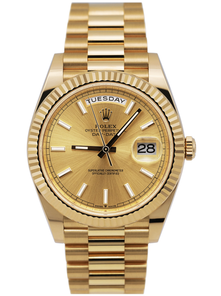 Replica Rolex Day-Date II Champagne Dial 228238 Style Perspective