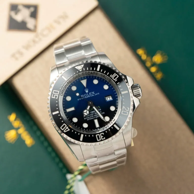 Replica Rolex Deepsea Dark Blue Dial Black Bezel Oyster Bracelet