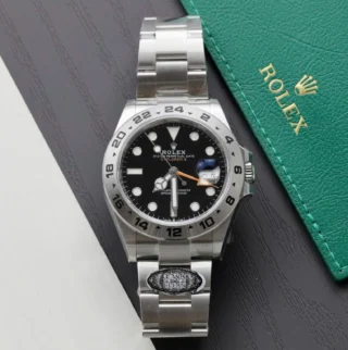 Replica Rolex Explorer II Black Dial Oyster Bracelet
