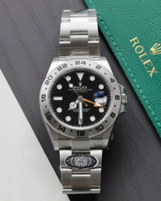 Replica Rolex Explorer II Black Dial Oyster Bracelet