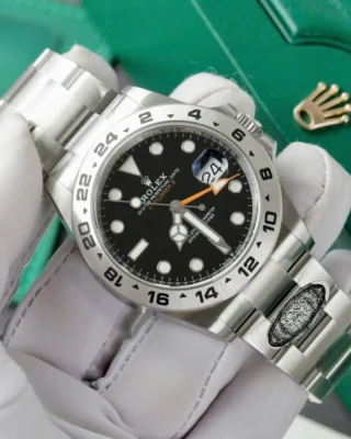 Replica Rolex Explorer II Black Dial Oyster Bracelet