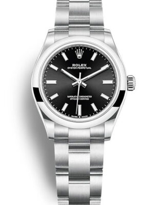 Fake Rolex Oyster Perpetual Lady 31mm Black Dial 277200