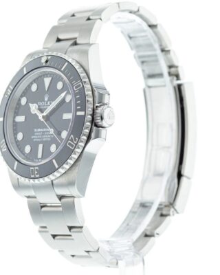 Superclone Rolex Submariner Black Dial 124060 No-Date Angle Detail