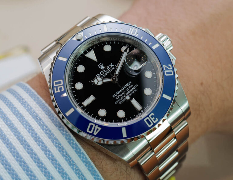 Superclone Rolex Submariner "Cookie Monster" Black Dial 126619LB Profile Shot