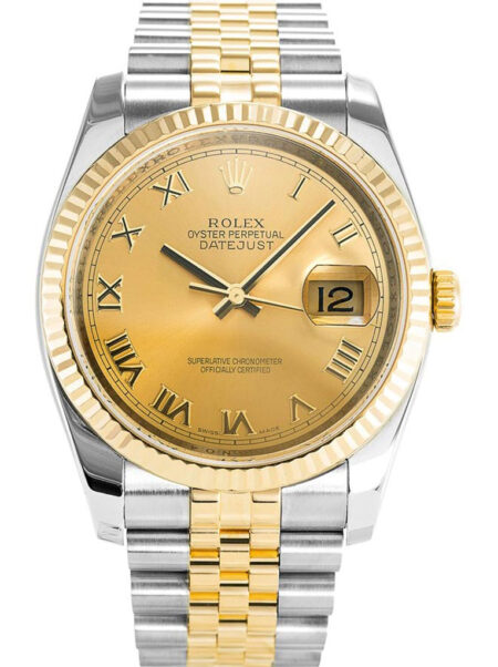 Fake Rolex Datejust 36mm Gold Dial 116233