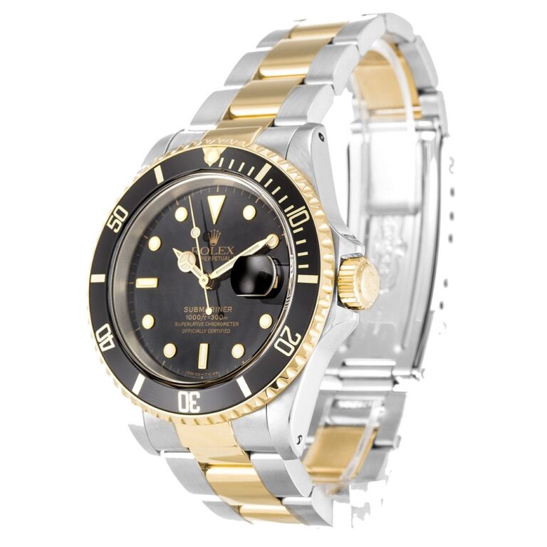 Replica Rolex Submariner Black Dial 16613 Perspective View