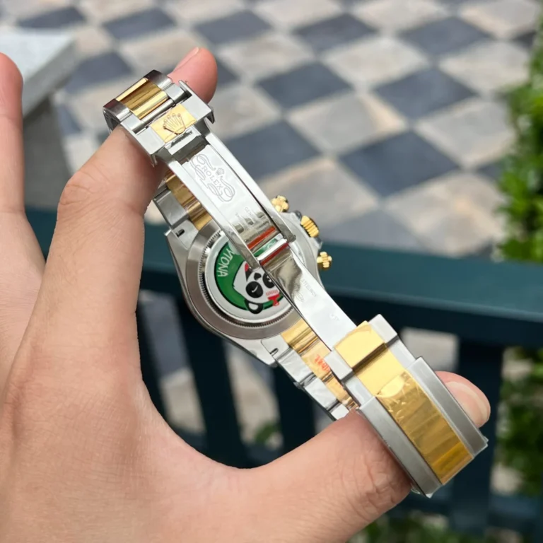 Replica Rolex Daytona White Dial Gold Case Two Tone Oyster Bracelet