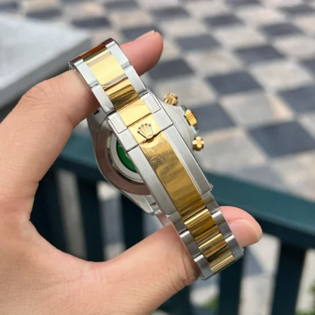 Replica Rolex Daytona White Dial Gold Case Two Tone Oyster Bracelet