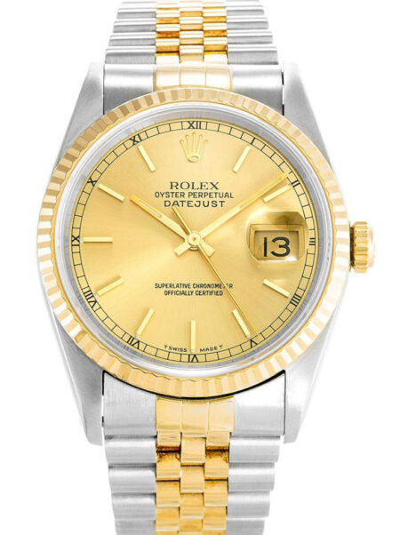 Fake Rolex Datejust 36mm Gold Dial 16233