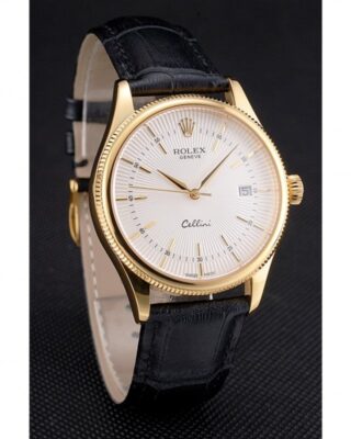 Superclone Rolex Cellini White Dial REP016791 Angle Detail