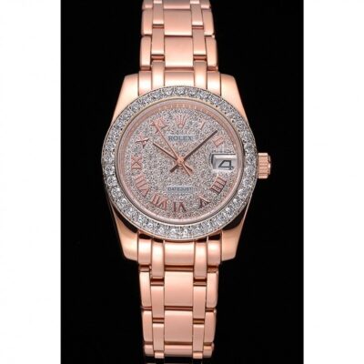 Replica Rolex Datejust Diamond Dial 622836 Perspective View