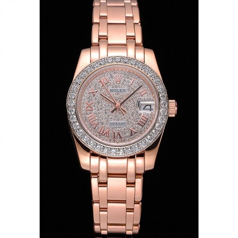 Replica Rolex Datejust Diamond Dial 622836 Perspective View
