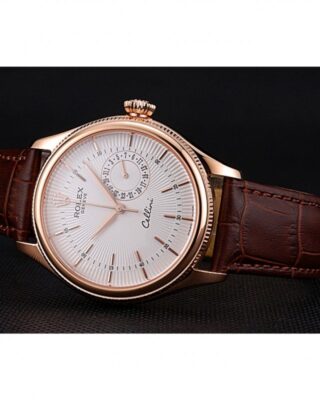 Replica Rolex Cellini White Dial 622725 Close-Up Focus