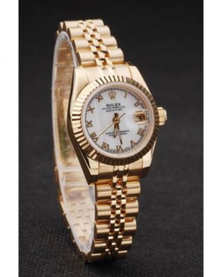 Superclone Rolex Datejust White Dial SRL100 Angle Detail