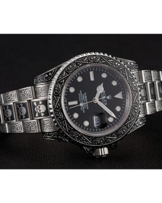 Superclone Rolex Submariner Black Dial 1454090 Close-Up Focus