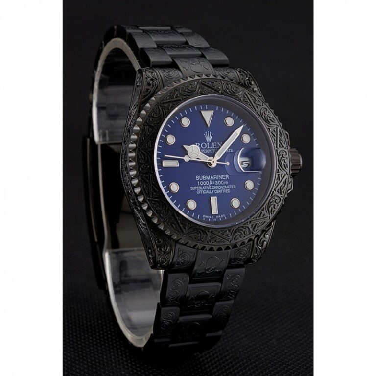 Superclone Rolex Submariner Blue Dial 1454084 Angle Detail