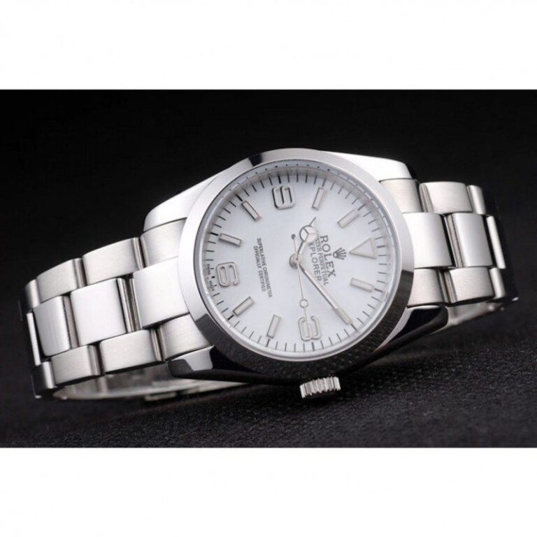 Replica Rolex Explorer Silver Dial 98086 Close-Up Focus
