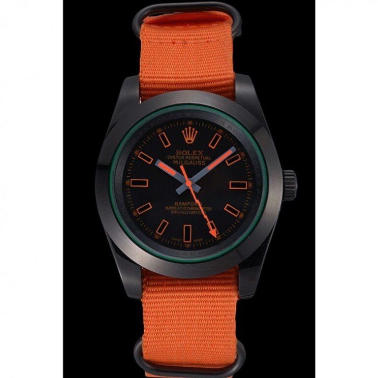Replica Rolex Milgauss Black Dial 622003 Perspective View