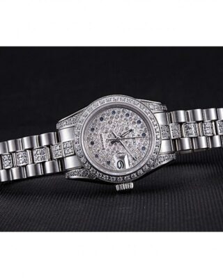 Superclone Rolex Datejust Silver Dial 622021 Close-Up Focus