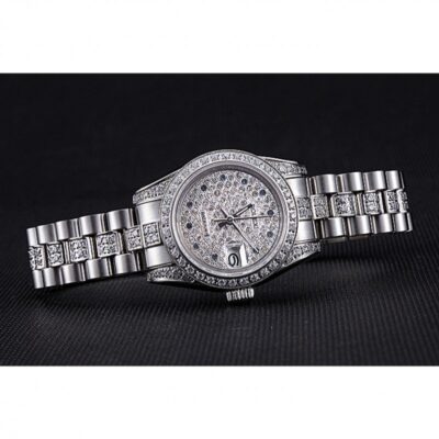 Superclone Rolex Datejust Silver Dial 622021 Close-Up Focus