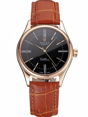 Superclone Rolex Cellini Black Dial REP016794