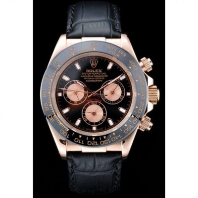Replica Rolex Daytona Black Dial REP016831 Perspective View