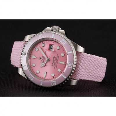 Replica Rolex Submariner Pink Dial 1453866 Close-Up Focus