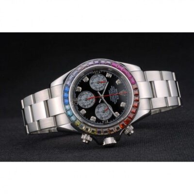 Replica Rolex Daytona Black Dial 80250 Close-Up Focus