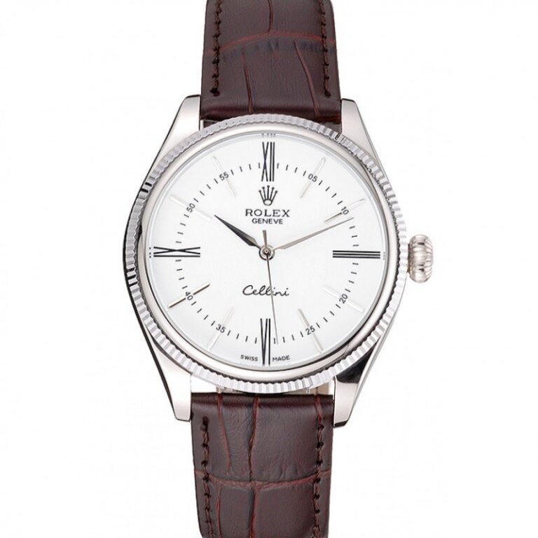 Replica Rolex Cellini White Dial 622839 Perspective View