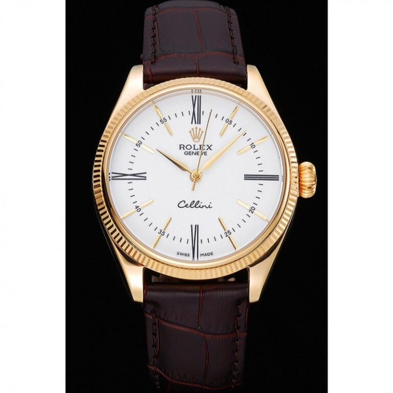 Replica Rolex Cellini White Dial 622833 Perspective View