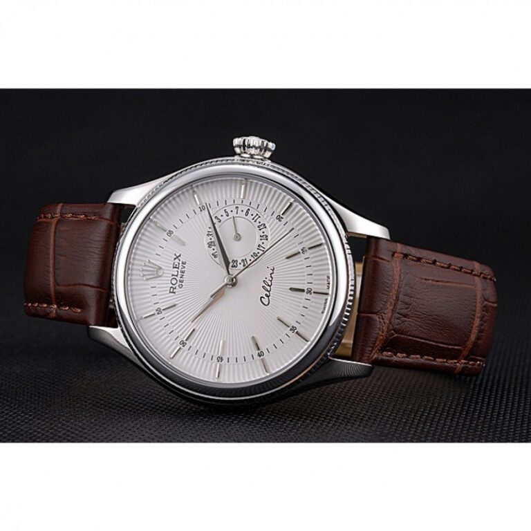 Replica Rolex Cellini White Dial 622723 Close-Up Focus