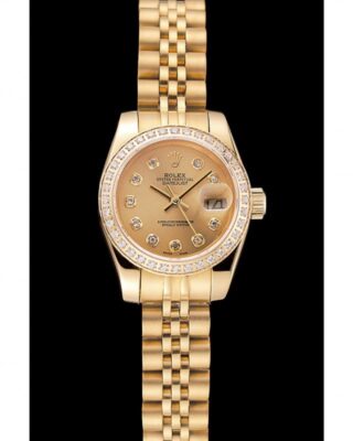 Superclone Rolex Datejust 28mm Gold Dial 1454096 2