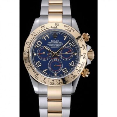 Replica Rolex Daytona Blue Dial 1454246 Perspective View