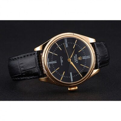 Replica Rolex Cellini Black Dial 622832 Design Element