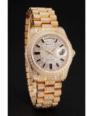 Superclone Rolex Day-Date White Dial REP016822 Angle Detail