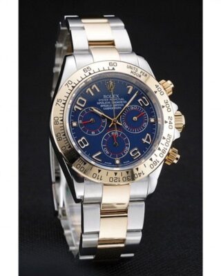 Replica Rolex Daytona Blue Dial 1454246 Angle Detail