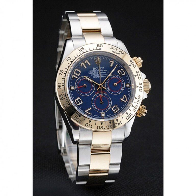 Replica Rolex Daytona Blue Dial 1454246 Angle Detail